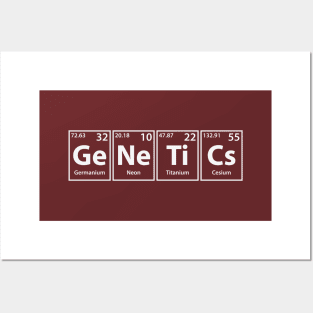 Genetics Elements Spelling Posters and Art